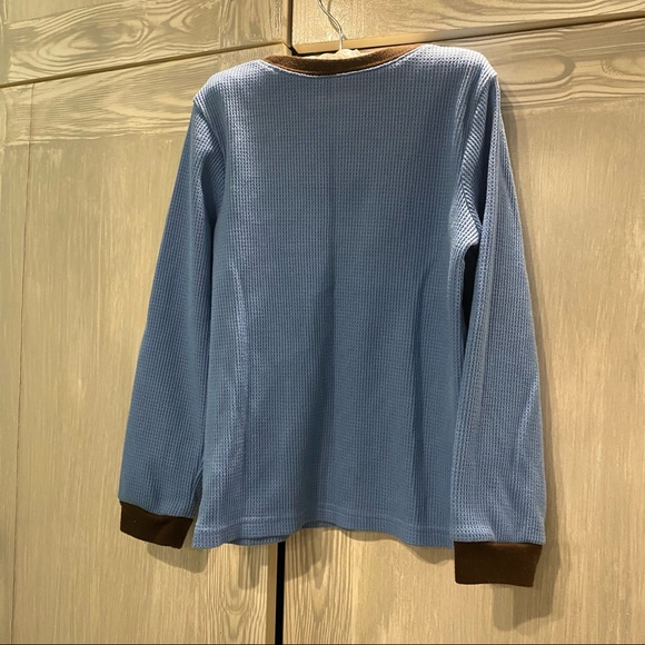 Preowned Carters Big Brother Football Waffle long sleeve Shirt size 6 - Picture 3 of 5